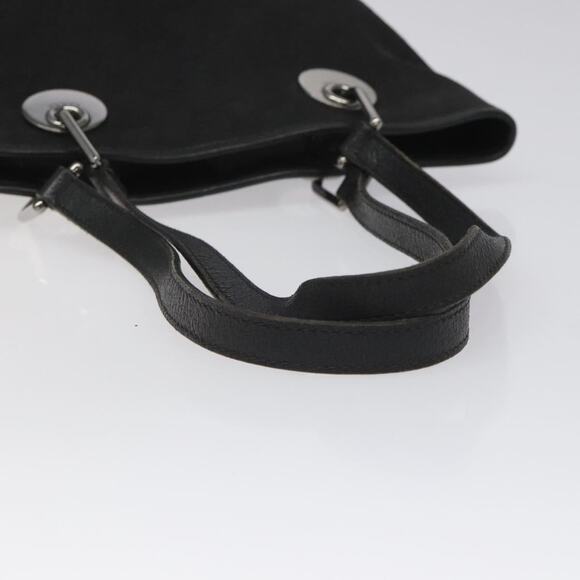 GUCCI GG Canvas Tote Bag Black Silver - Picture 7 of 16